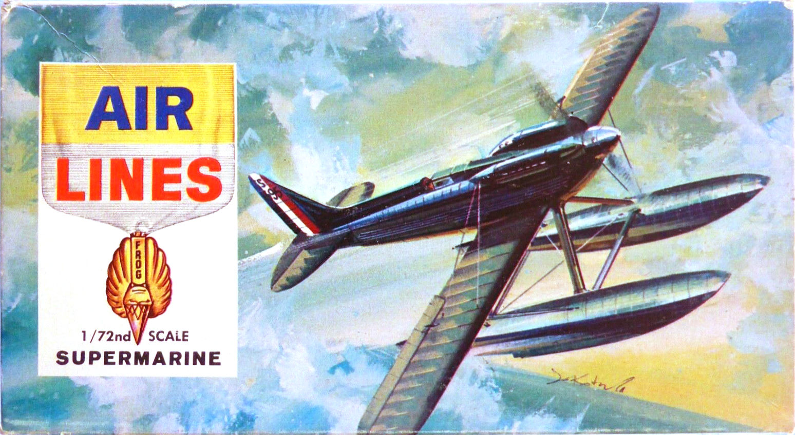 Коробка AIR LINES 4900 Supermarine S.6b racer, Lines Bros Inc., 1964